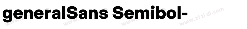 generalSans Semibol字体转换